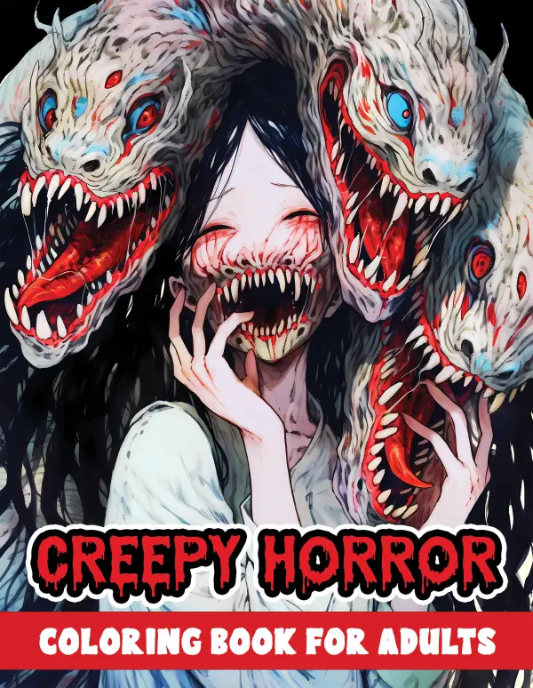 Creepy Cutie Pastel Goth Coloring Book