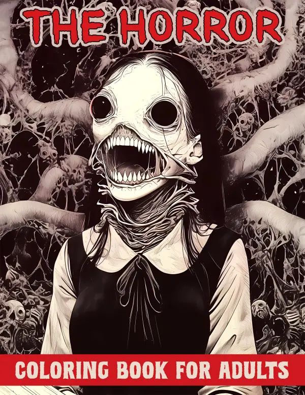 Dark Beauty Witch Grayscale Coloring Book for Adults